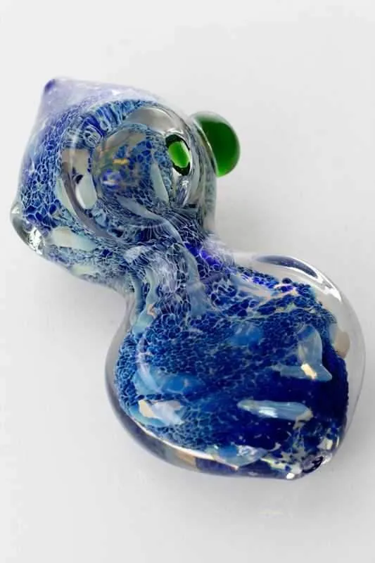 Cone head shape heavy glass hand pipe