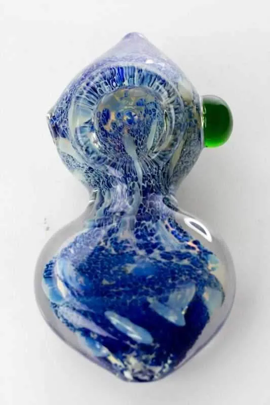 Cone head shape heavy glass hand pipe