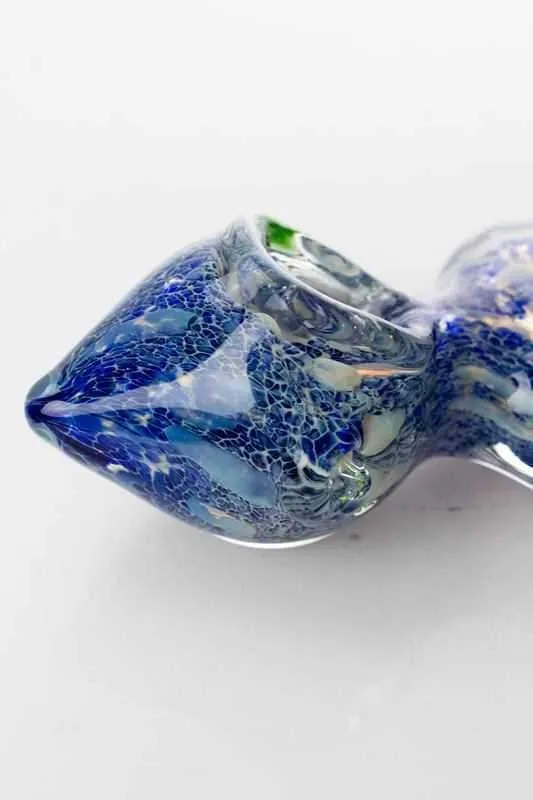 Cone head shape heavy glass hand pipe