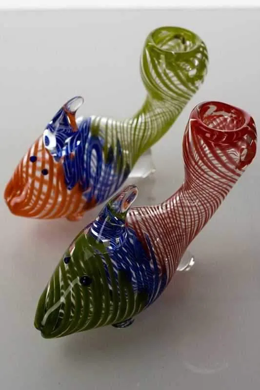 Goldfish shape glass hand pipe