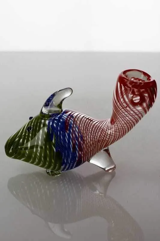 Goldfish shape glass hand pipe