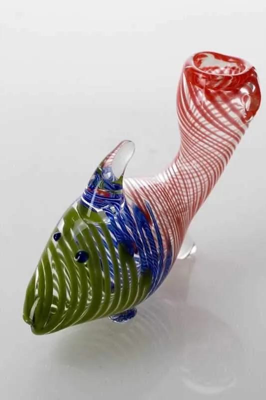 Goldfish shape glass hand pipe