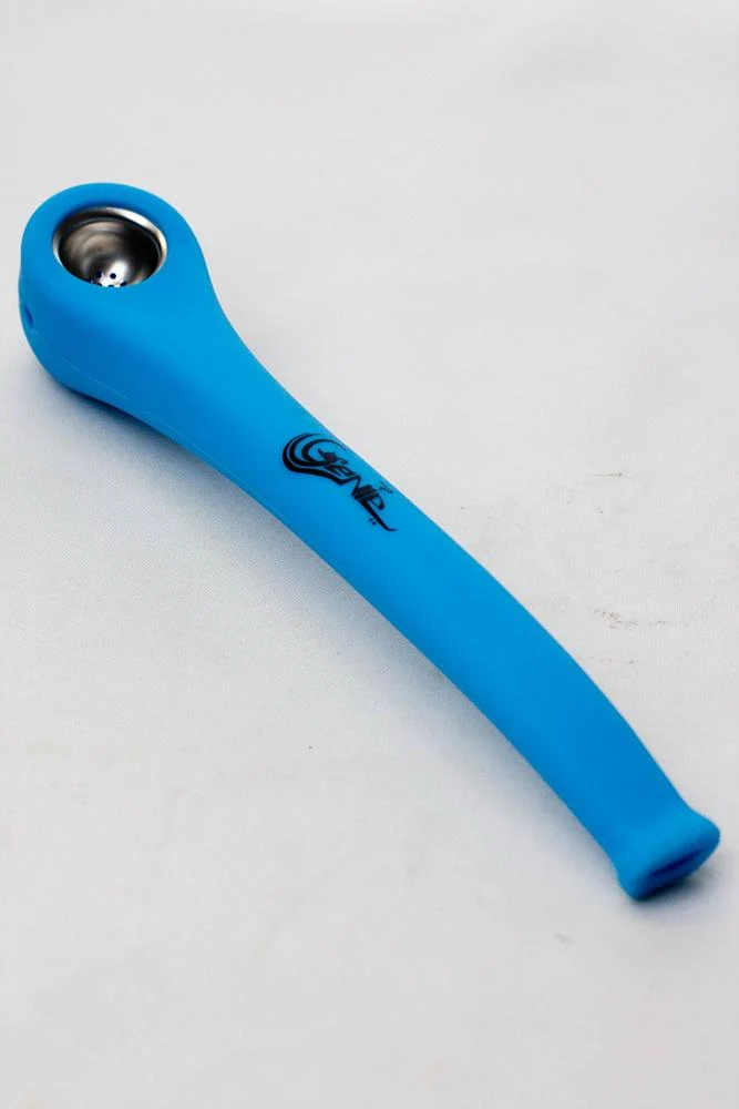 9" Genie Silicone hand pipe with metal bowl