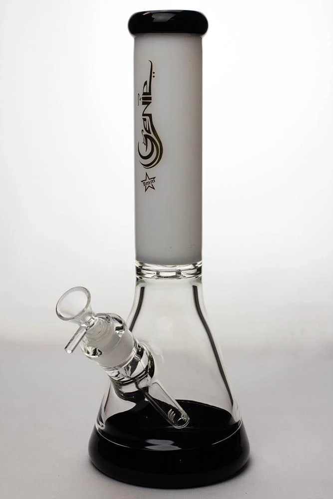 13 in. Genie two tone 9 mm glass beaker water bong