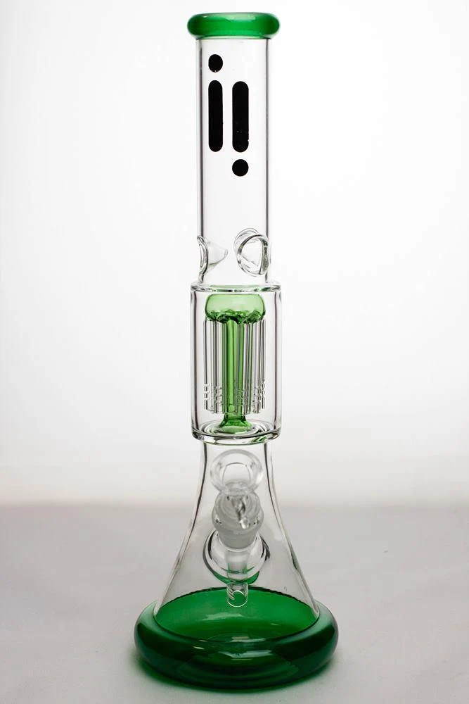 14" infyniti 8-arm percolator colored bottom beaker Bong