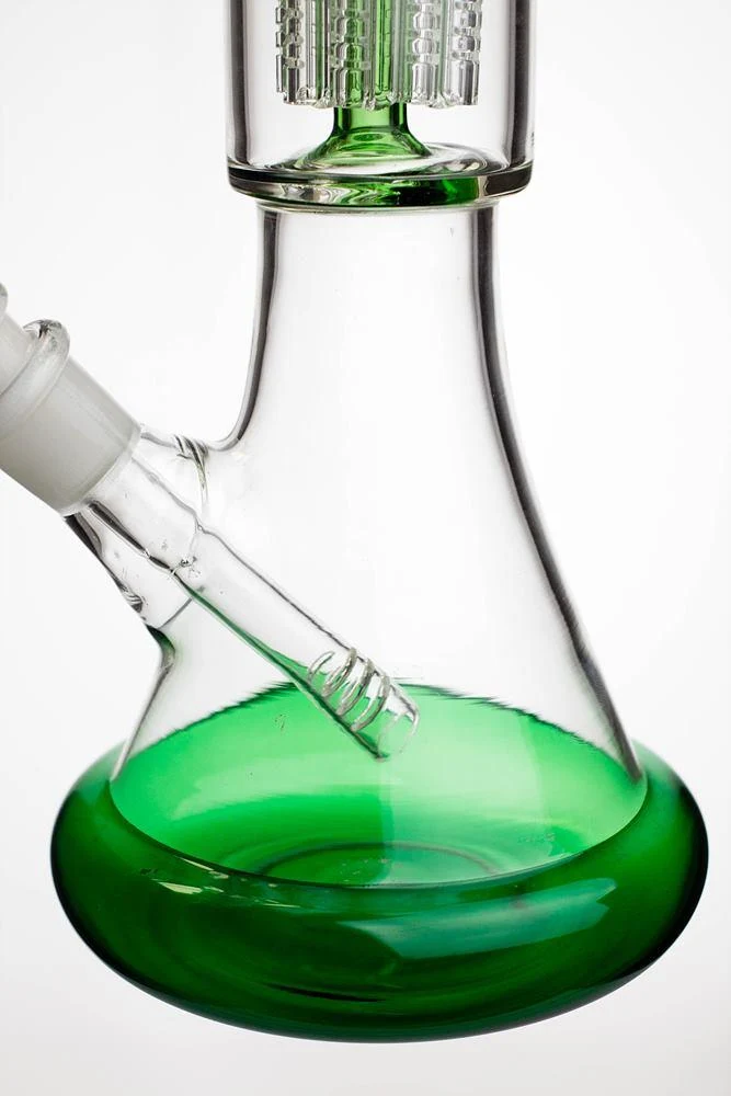 14" infyniti 8-arm percolator colored bottom beaker Bong