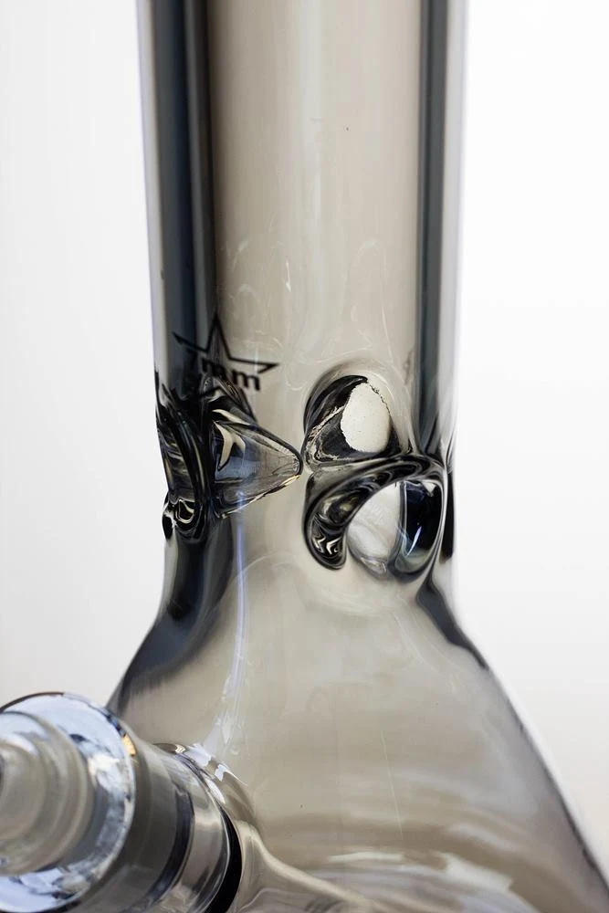 17 in. Genie Metallic 7 mm glass beaker bong