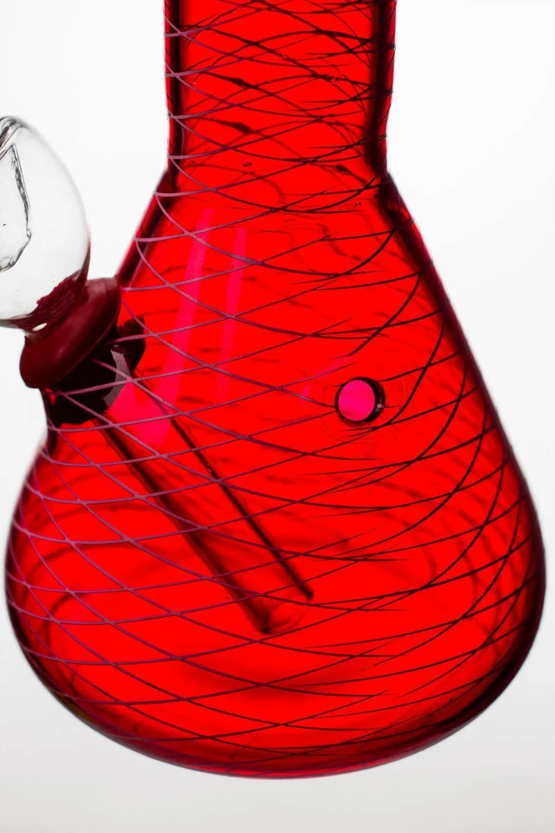 6" glass water bong