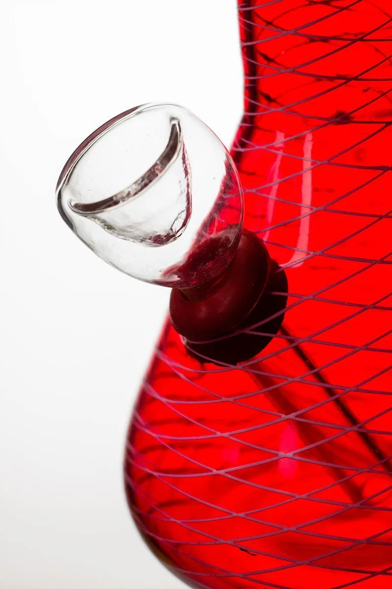 6" glass water bong