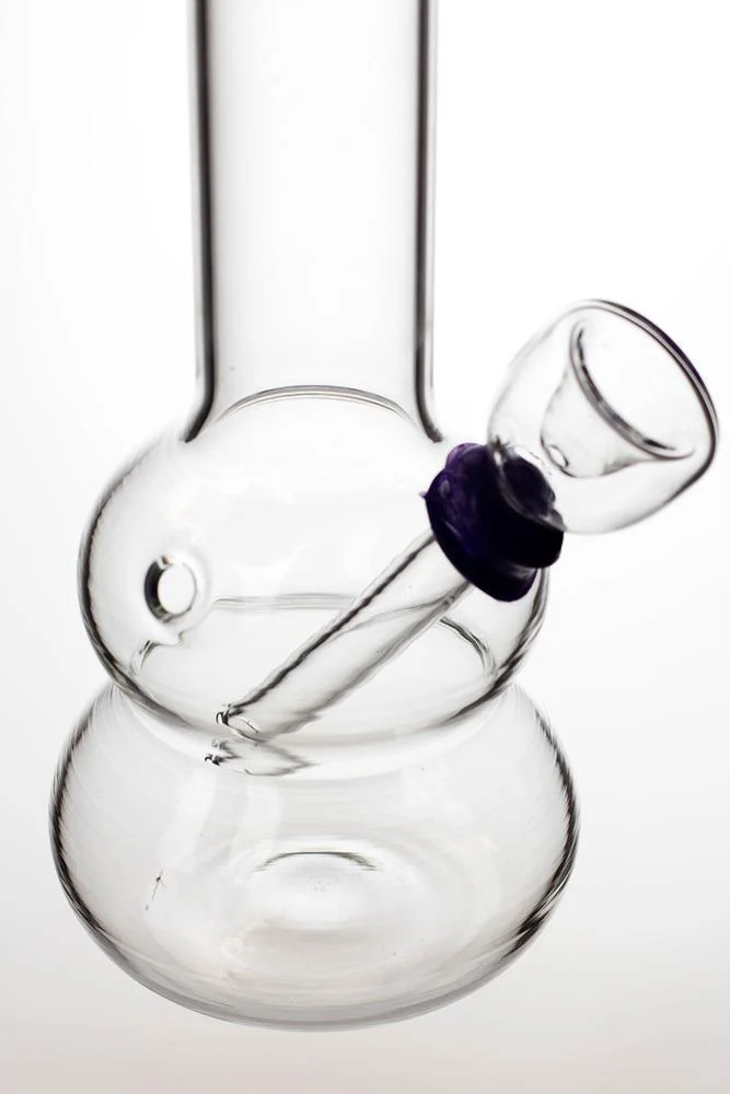 6 in. clear glass water bong