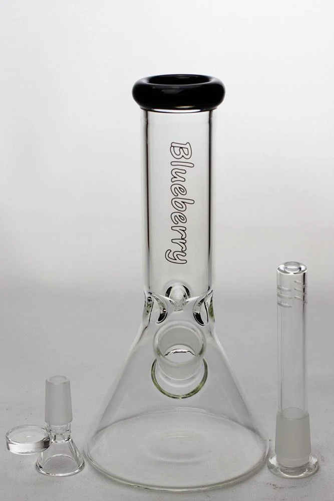 8" Blueberry glass beaker water bongs