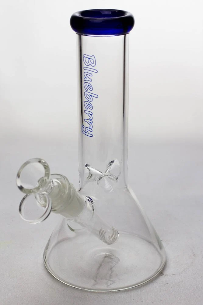 8" Blueberry glass beaker water bongs