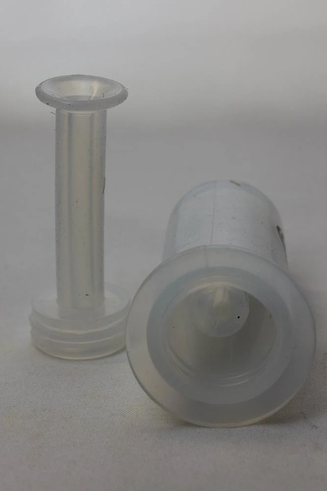 White silicone syringe shape nectar collector
